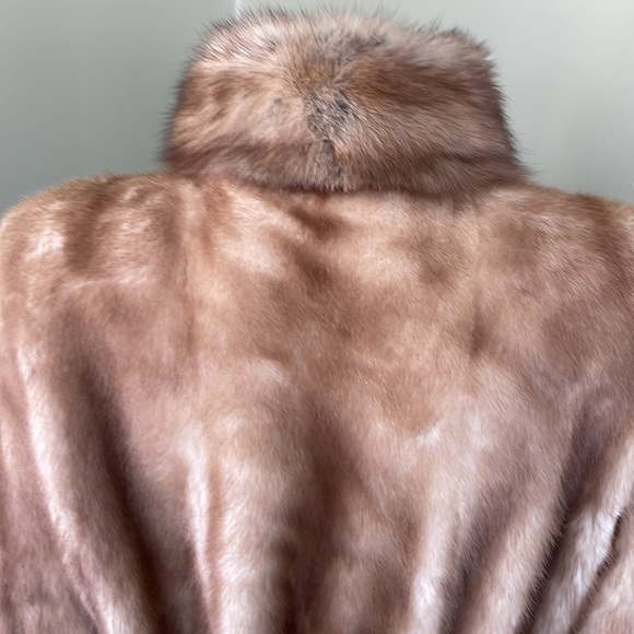 Fur Mink Coat  Mustela Visone Made in Italy Size L  Excellent! - Picture 6 of 16